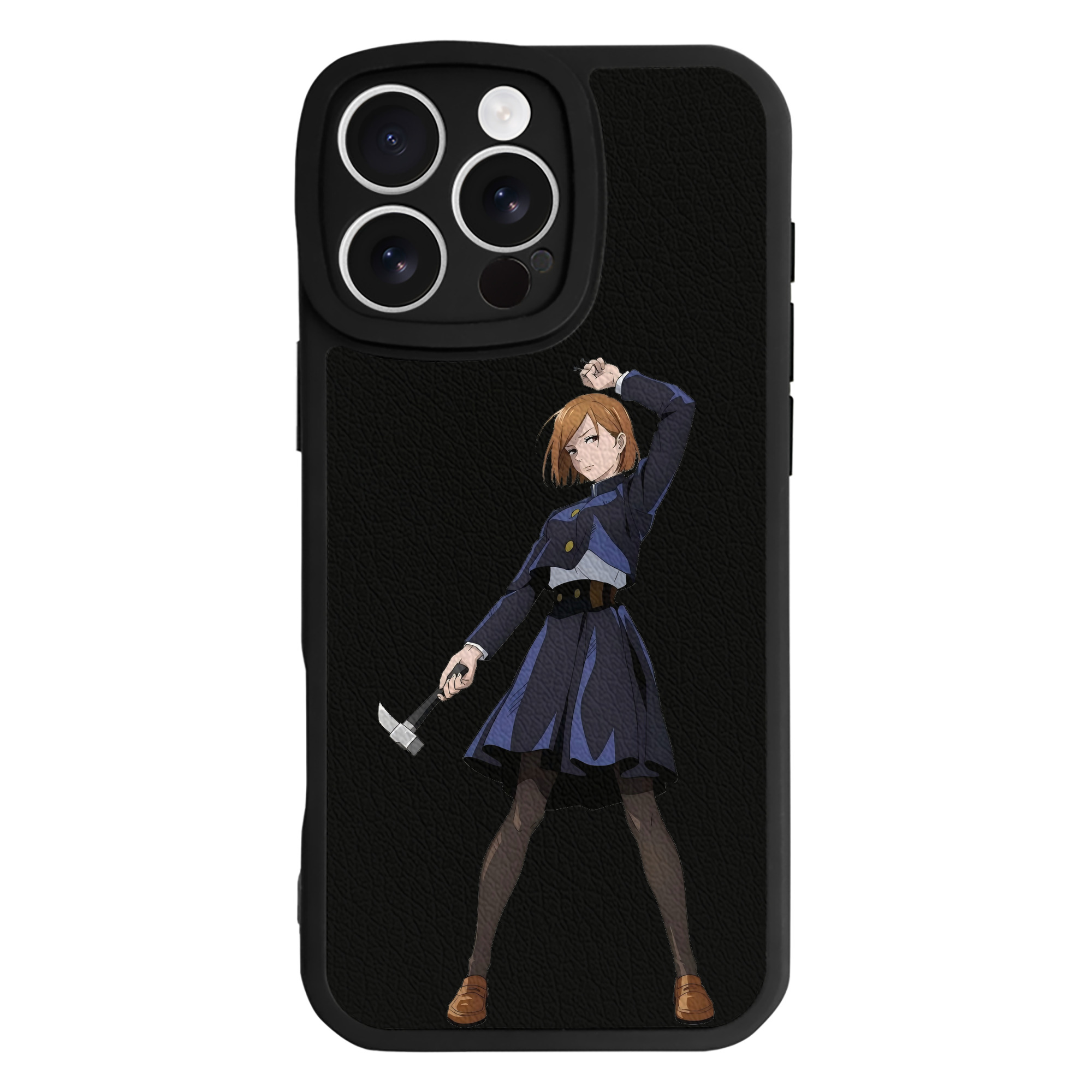 （画像用） 呪術廻戦 Jujutsu Kaisen 【iPhone 16シリーズ対応】シリコンスマホケース（レザー調） 材質：シリコン